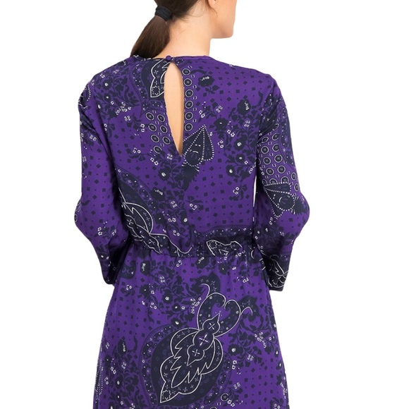 💜NEW MANGO Paisley Print Dress - Picture 5 of 16